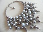 Collar of silver pearls